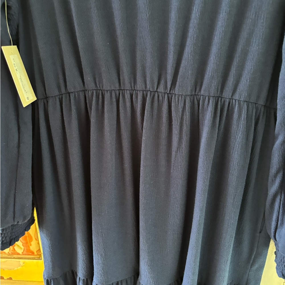 Elegant V-Neck Royal Blue Tiered Maxi Dress - Picture 9 of 9